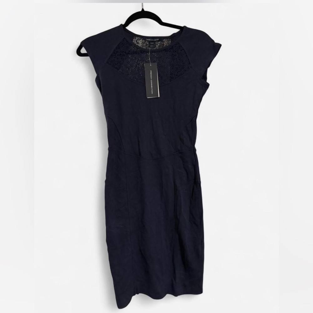 French Connection Navy Mini Bodycon Dress